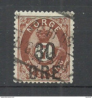 NORWAY 1906 Michel 65 O Posthorn With OPT - Gebraucht
