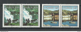 NORWAY 1979 Michel 795 - 796 As Pairs MNH Landschaften - Nuevos