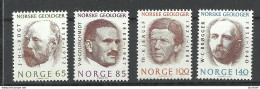 NORWAY 1974 Michel 687 - 690 MNH Naturwissenschaftler - Nature