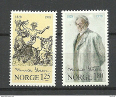NORWAY 1978 Michel 764 - 765 MNH H. Ibsen - Ecrivains