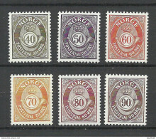 NORWAY 1978 Michel 758 - 763 MNH Posthorn - Unused Stamps
