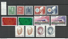 NORWAY 1973 Michel 655 - 667 MNH - Unused Stamps