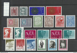 NORWAY 1972 Michel 633 - 654 MNH Complete Year Set - Neufs