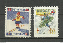NORWAY 1926 & 1930 Christmas Weihnachten Noel * - Weihnachten