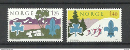 NORWAY 1975 Michel 705 - 706 MNH Scouting Pfadfinder - Unused Stamps