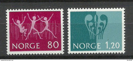 NORWAY 1979 Michel 645 - 646 MNH Jugend-Briefmarkenausstellung Philatelic Exhibition INTERJUNEX - Briefmarkenausstellungen