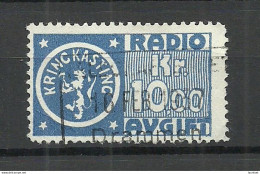 NORWAY O 1937 Drammen Radio Avgift Tax Revenue Taxe Geb√ºhrenmarke 10 Kr. O - Fiscali