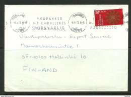 NORWAY Norwegen 1972 Commercial Cover To Finland O Trondheim & Advertising Meter Cancel - Lettres & Documents