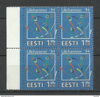 ESTLAND Estonia 1994 Michel 221 As 4-block MNH Olympic Games Olympische Spiele Lillehammer Norway - Inverno1994: Lillehammer