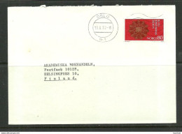 NORWAY Norwegen 1972 Commercial Cover Norges Faraceutiske Forening To Finland O Oslo - Storia Postale