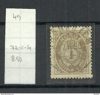 NORWAY 1890 Michel 49 O Nice Cancel - Used Stamps