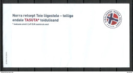Estland Estonia 2022 Prepaid Advertising Cover Reklameumschlag Norway Norwegian Flag Flagge - Estland