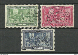 NORWAY 1914 Michel 93 - 95 O - Used Stamps