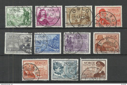 NORWAY 1947 Michel 323  - 333 O Pers√∂nlichkeiten Famous Men - Used Stamps
