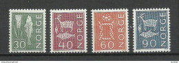 NORWAY 1962-1967, Landestypische Motive, 4 Briefmarken, MNH - Neufs