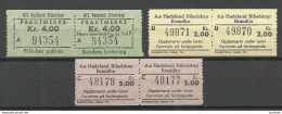 NORWAY 1972/1975 Railway Packet Stamps Eisenbahn Paketmarken MNH - Parcel Post
