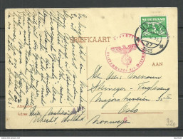 Nederland NETHERLANDS Niederlande O 1943 UTRECHT Briefkaart  To Norway Oslo German Censor - Cartas & Documentos