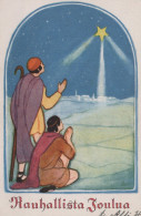 ENGEL WEIHNACHTSFERIEN Vintage Antike Alte Ansichtskarte Postkarte CPA #PAG654.DE - Angels