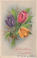 FLOWERS Vintage Ansichtskarte Postkarte CPA #PKE589.DE - Fleurs