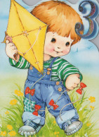 ALLES GUTE ZUM GEBURTSTAG 3 Jährige JUNGE KINDER Vintage Ansichtskarte Postkarte CPSM Unposted #PBU079.DE - Geburtstag