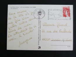 LE LAVANDOU - VAR - FLAMME SUR SABINE - VUE GENERALE - Mechanical Postmarks (Advertisement)