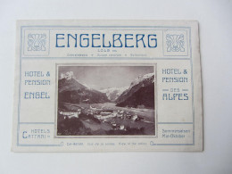 DEPLIANT TOURISTIQUE SUISSE ENGELBERG HOTELS SCHWEIZ - Reiseprospekte