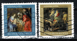 Belg. 2004 - 3332/33, Yv 3319/20, Mi 3381/82 Kerstmis / Noël / Weihnachten / Christmas - Used Stamps