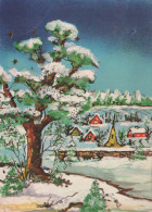 Bonne Année Noël Vintage Carte Postale CPSM #PAT231.FR - New Year