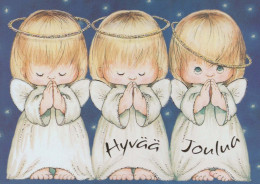 ANGE Bonne Année Noël Vintage Carte Postale CPSM #PAS730.FR - Angels