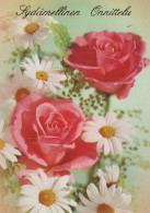 FLEURS Vintage Carte Postale CPSM #PAS126.FR - Flores