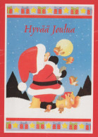 PÈRE NOËL NOËL Fêtes Voeux Vintage Carte Postale CPSM #PAK540.FR - Santa Claus