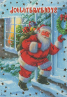 PÈRE NOËL NOËL Fêtes Voeux Vintage Carte Postale CPSM #PAK192.FR - Santa Claus