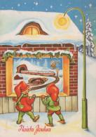 PÈRE NOËL NOËL Fêtes Voeux Vintage Carte Postale CPSM #PAK412.FR - Santa Claus