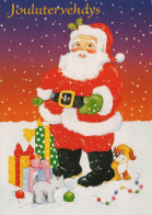 PÈRE NOËL NOËL Fêtes Voeux Vintage Carte Postale CPSM #PAJ560.FR - Santa Claus