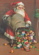 PÈRE NOËL NOËL Fêtes Voeux Vintage Carte Postale CPSM #PAJ632.FR - Santa Claus
