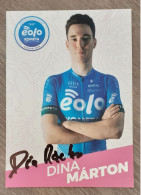 Autographe Dina Marton Eolo Kometa - Cycling