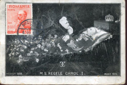 X0608 Romania,maximum 8.6.1938 Bucuresti, The King Karl I.  Yvert 546,Regele Carol I. - Covers & Documents
