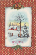 Feliz Año Navidad Vintage Tarjeta Postal CPSMPF #PKD571.ES - Año Nuevo