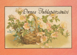 FLORES Vintage Tarjeta Postal CPSM #PBZ836.ES - Flowers