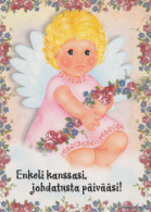 ÁNGEL Navidad Vintage Tarjeta Postal CPSM #PBP323.ES - Angels