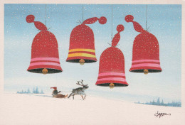 Feliz Año Navidad Vintage Tarjeta Postal CPSM #PBN451.ES - Nouvel An