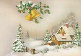 Feliz Año Navidad Vintage Tarjeta Postal CPSM #PBN390.ES - New Year