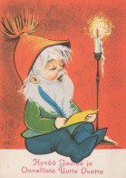 PAPÁ NOEL Feliz Año Navidad Vintage Tarjeta Postal CPSM #PBL272.ES - Santa Claus