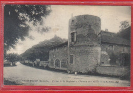 Carte Postale 07. Saint-Péray  Ferme De La Beylesse Et Château De Crussol   Très Beau Plan - Saint Péray