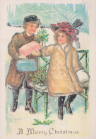 Feliz Año Navidad NIÑOS Vintage Tarjeta Postal CPSM #PAY800.ES - New Year
