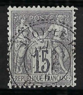 FRANCE Classique, B Obl. CAD Perlés: Ivoy-le-Pré (Cher) Sur Y&T 94 - 1876-1878 Sage (Type I)