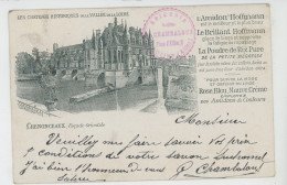 PUBLICITÉ - Carte PUB Pour L'AMIDON HOFFMANN - Cachet Épicerie CHAMBALOUS à MOULINS - Château De CHENONCEAUX - Publicité
