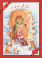 Feliz Año Navidad NIÑOS Vintage Tarjeta Postal CPSM #PAY218.ES - Nouvel An