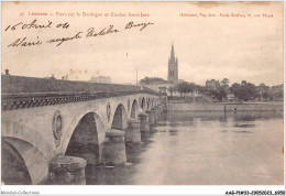 AAGP1-33-0064 - LIBOURNE - Pont Sur La Dordogne Et Clocher Saint-Jean - Libourne