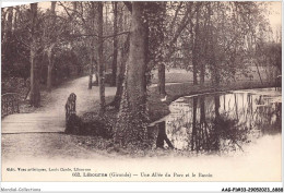 AAGP1-33-0033 - LIBOURNE - Une Allée Du Parc Et Le Bassin - Libourne
